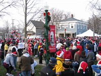 Race Photo  The 2009 running of the Holiday Hustle 5K put on by Running Fit in Dexter Michigan on a sunny but 28 degree on December 5, 2009. : 5K, Fitness, Race, Running, Kasdorf